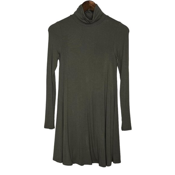 Lulus Women's Olive Green Long‎ Sleeve Sway, Girl, Sway! Swing Dress Size XS - Picture 1 of 9